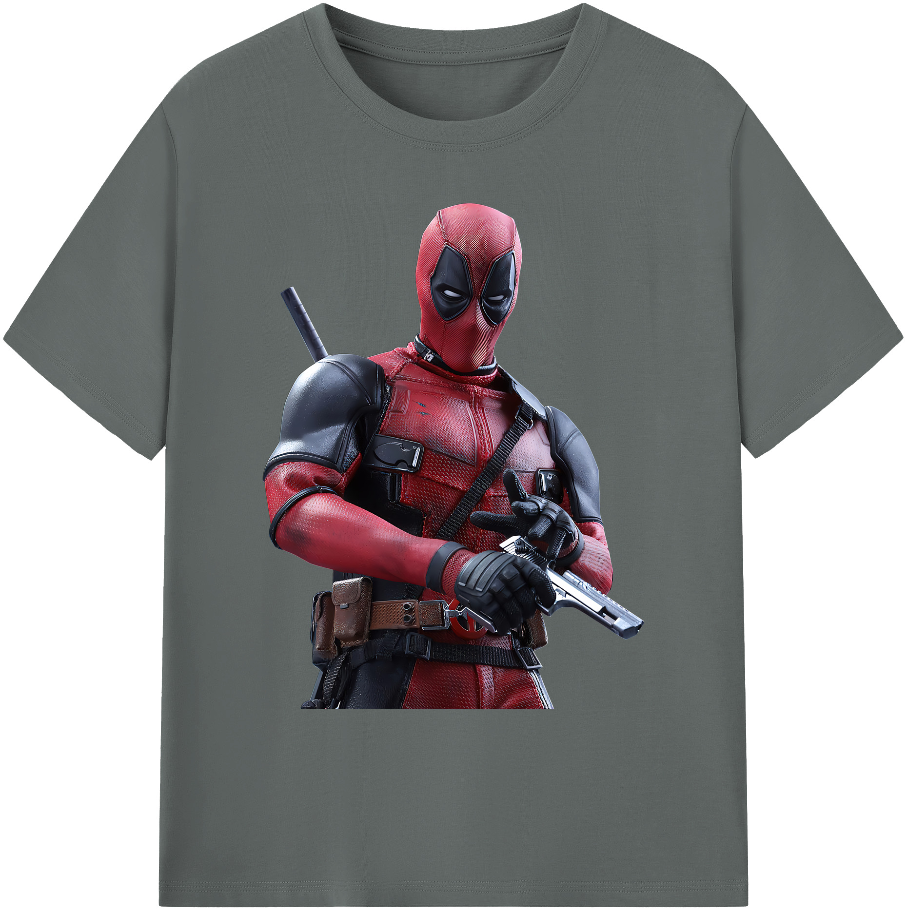 （画像用） Deadpool デッドプール 綿100％ メンズ半袖Tシャツ｜肌触りやわらか＆通気性